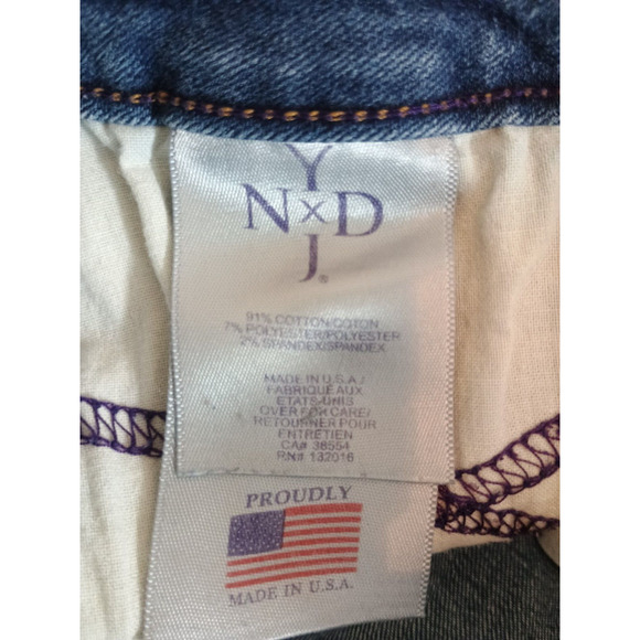 NYDJ Legging Jeans Womens 6 Blue Dark Wash Mid Rise Stretch Lift Tuck Technology - Picture 13 of 14